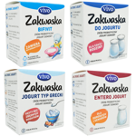 Żywe Kultury Bakterii do Jogurtu - Zakwaski - ZESTAW 4x2 fiolki VIVO